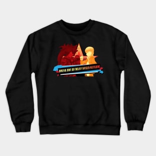 Break Out Of Delay Based Netcode! Red and Yellow Version Crewneck Sweatshirt